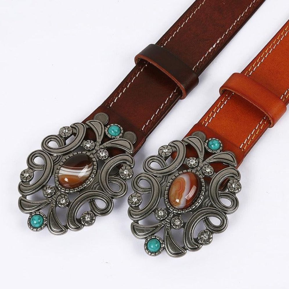 Ceinture Western en Cuir Modèle Ofelia - La Ceinturerie