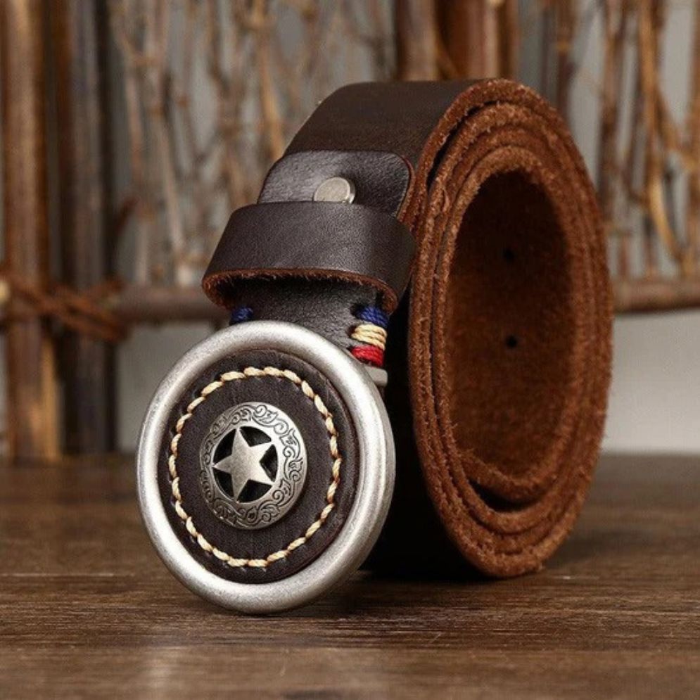 Ceinture Western en Cuir Modèle Sinaaq - La Ceinturerie