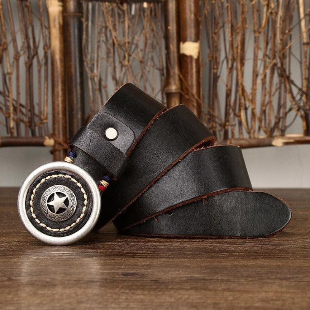 Ceinture Western en Cuir Modèle Sinaaq - La Ceinturerie