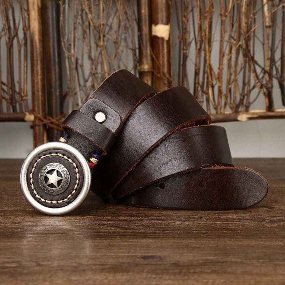 Ceinture Western en Cuir Modèle Sinaaq - La Ceinturerie