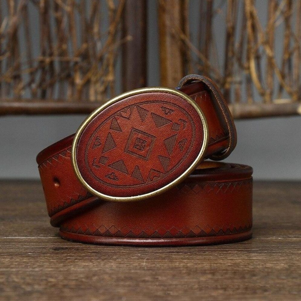 Ceinture Western en Cuir Modèle Syllia - La Ceinturerie