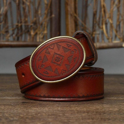 Ceinture Western en Cuir Modèle Syllia - La Ceinturerie