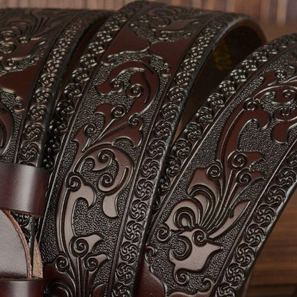 Ceinture Western en Cuir pour Homme Modèle Jester - La Ceinturerie