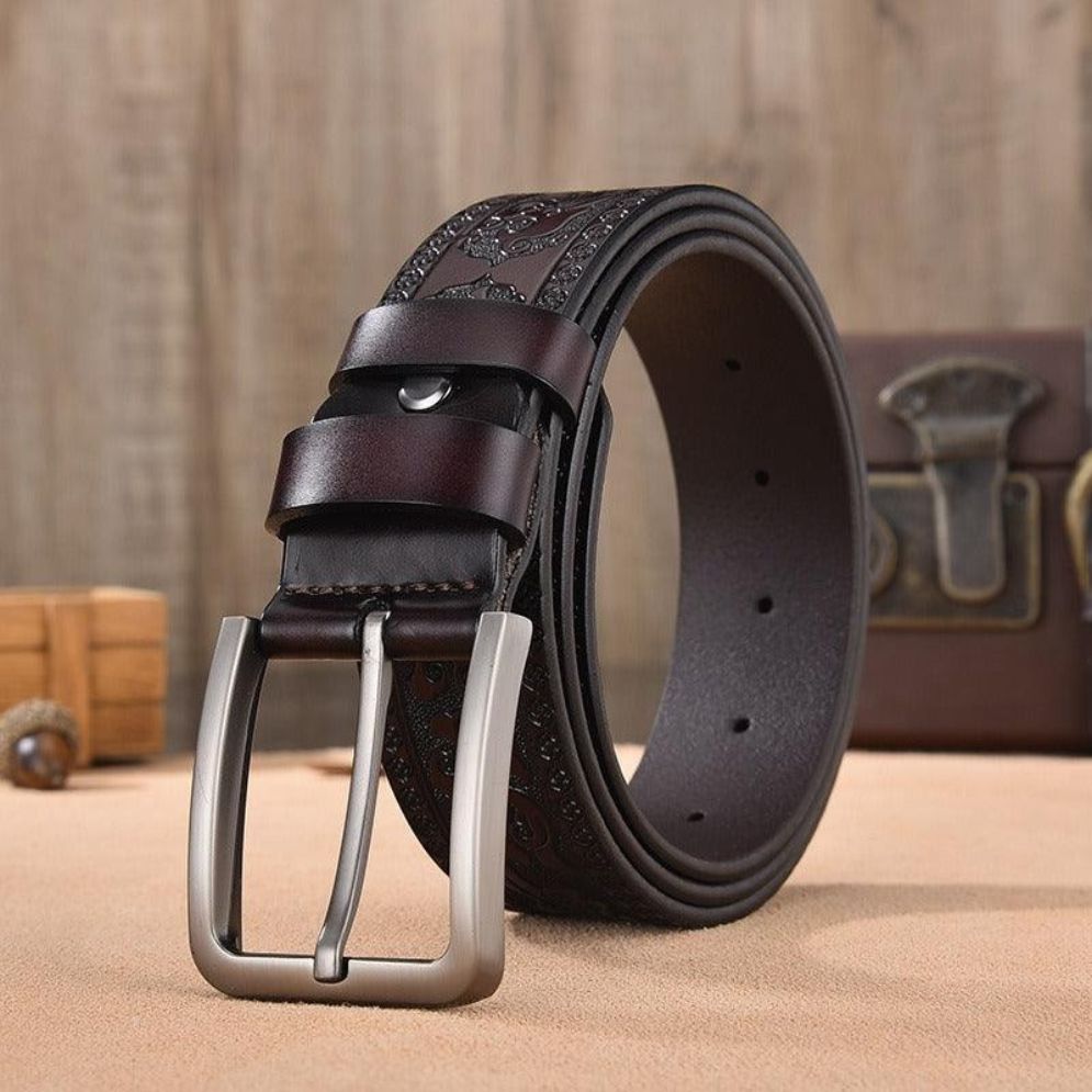 Ceinture Western en Cuir pour Homme Modèle Jester - La Ceinturerie