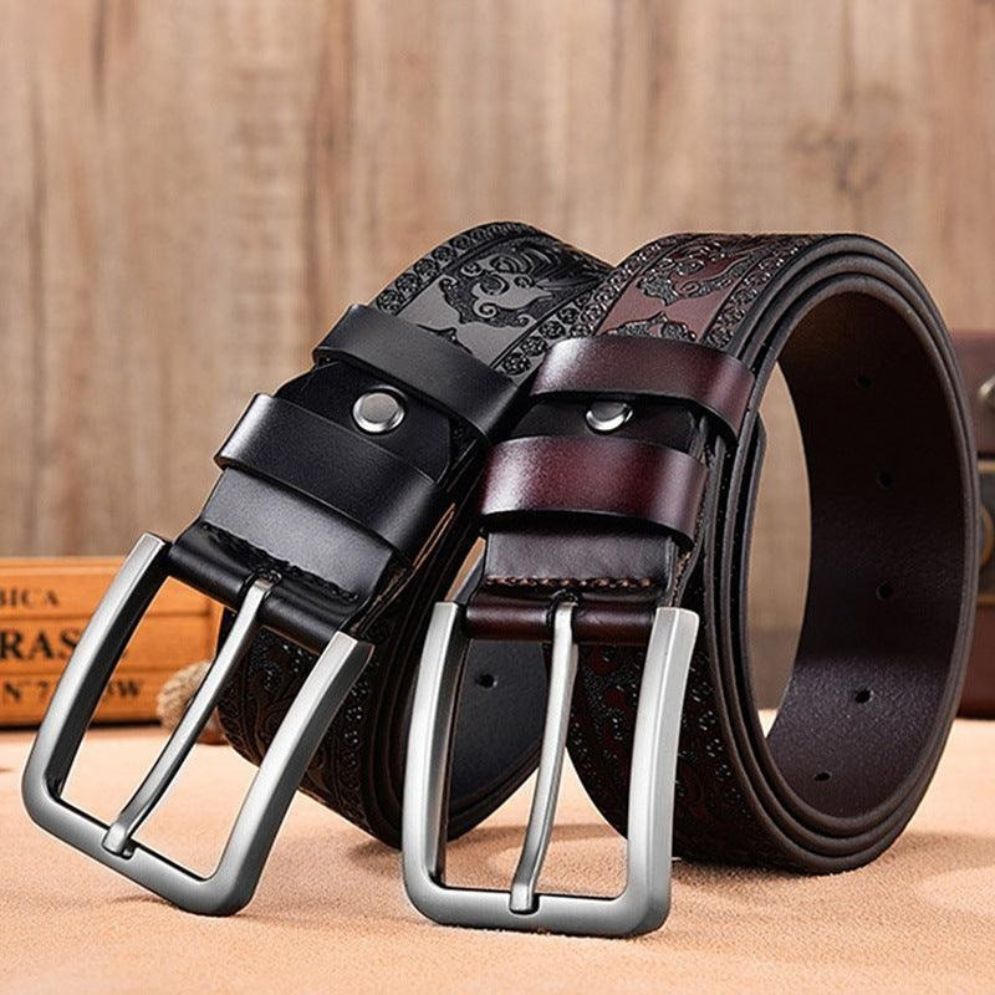 Ceinture Western en Cuir pour Homme Modèle Jester - La Ceinturerie