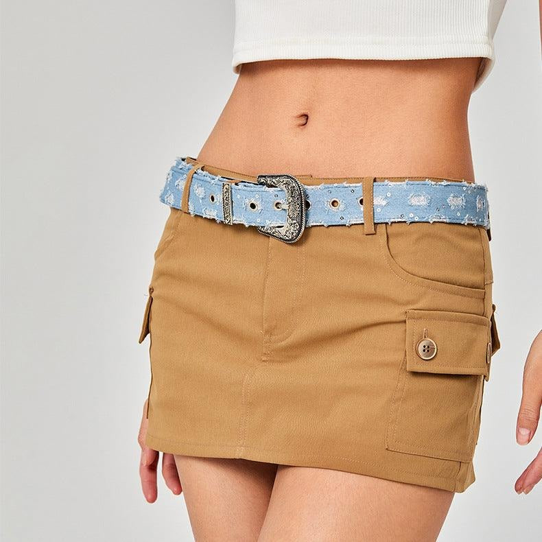 Ceinture Western Jean Sequins Fantaisie Modèle Mona - La Ceinturerie