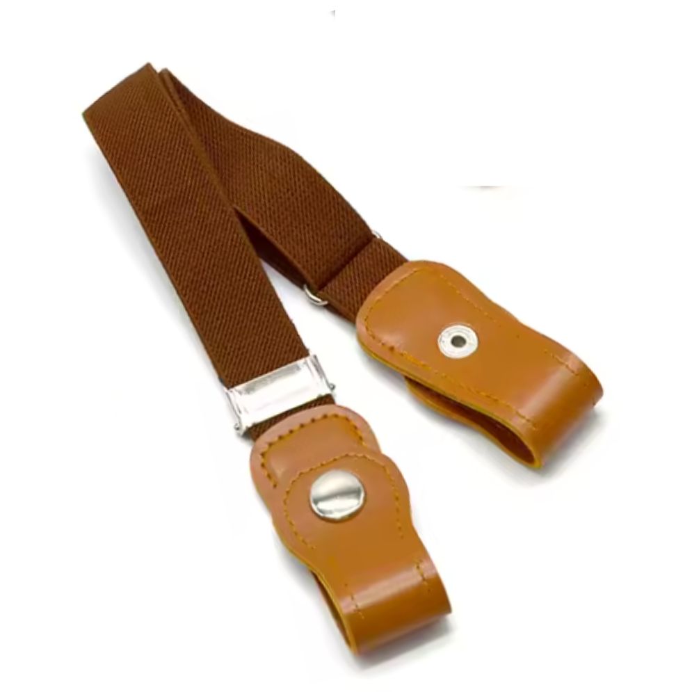 Ceintures Élastiques sans boucle Pour Enfants Extensibles marron