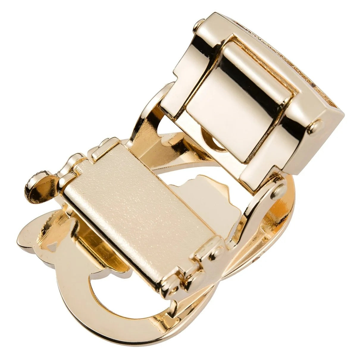 Boucle de Ceinture Automatique Motif Cœur Papillon et Rose Modèle Telvis - La Ceinturerie