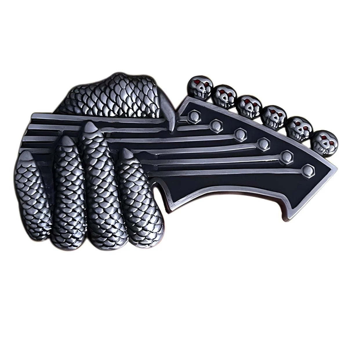 Boucle de Ceinture Musique Tête de Guitare Modèle Amas