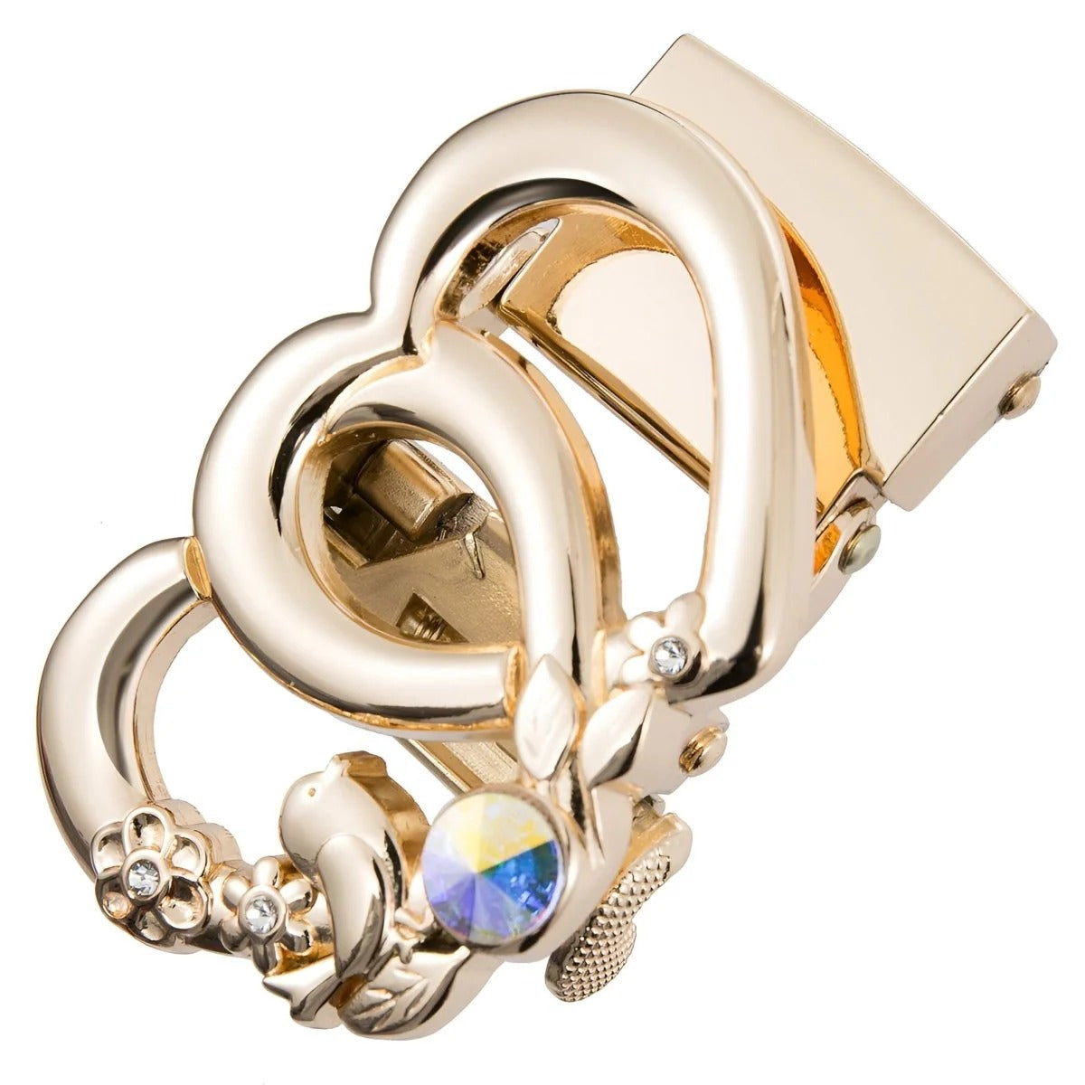 Boucle Ceinture Automatique Cœurs Oiseau Modèle Siemen - La Ceinturerie