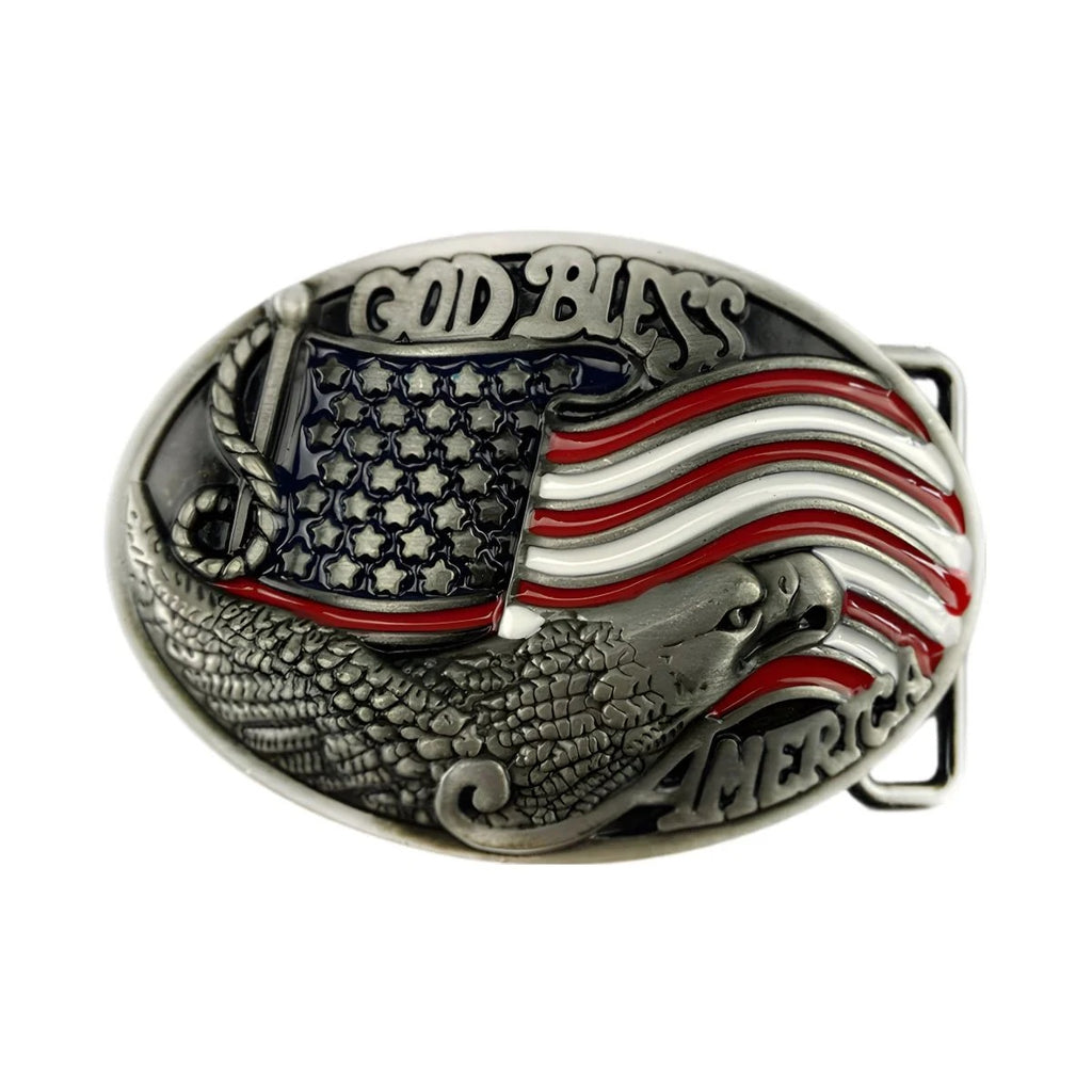 Boucle de Ceinture Américaine "God Bless" Modèle Rizia