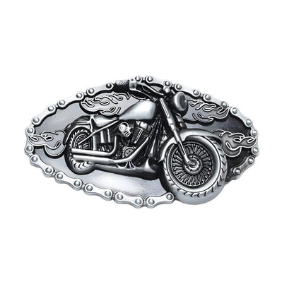 Boucle de Ceinture Moto Enflammée Modèle Wesley