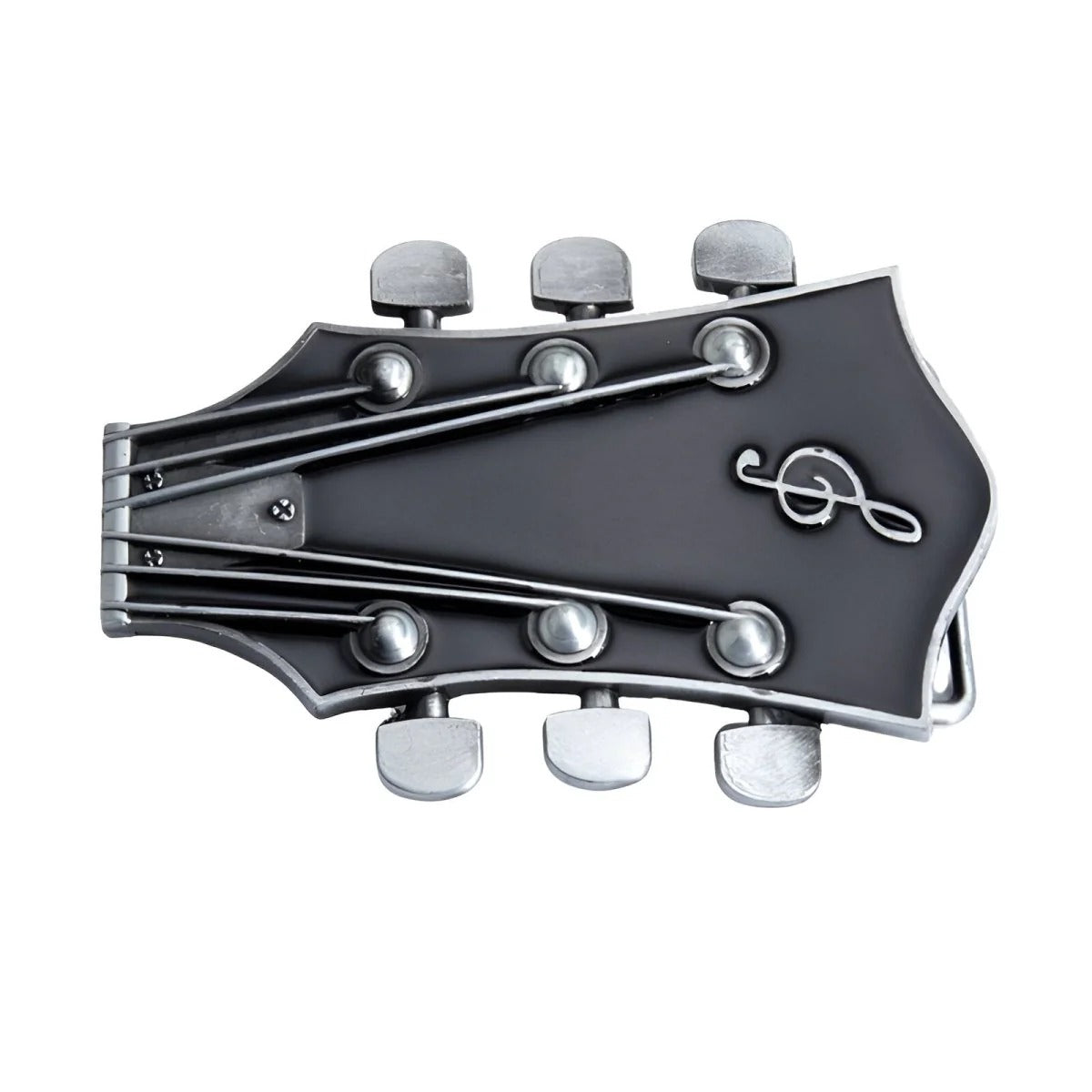 Boucle Ceinture Musique Tête Guitare Modèle Peterne - La Ceinturerie