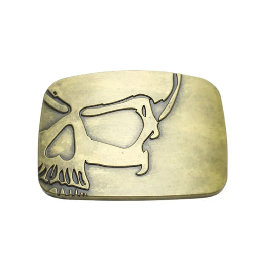 Boucle de Ceinture Tête de Mort Modèle Arne - La Ceinturerie

