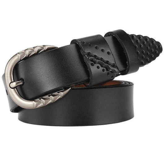 Ceinture en Cuir Ajouré Femme Motifs Modèle Lara - La Ceinturerie

