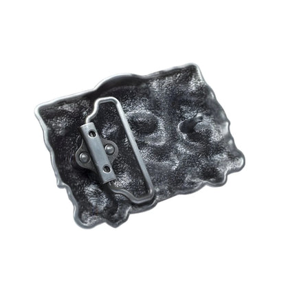 Boucle de Ceinture Triple Têtes de Mort Modèle Jett - La Ceinturerie