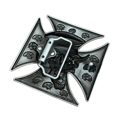 Boucle de Ceinture Tête de Mort avec Chapeau Modèle Xander