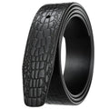 Lanière 3.4 cm Boucles Ardillons Crocodile Modèle goir - La Ceinturerie