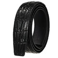 Lanière de Ceinture 3.5 cm en Cuir Aspect Serpent Boucles Automatiques Modèle Mayan - La Ceinturerie